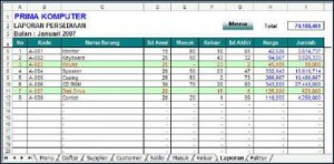 Aplikasi Penjualan Dan Stok Barang Dengan Excel